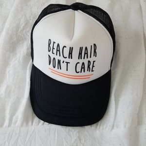 Beach hair don't care trucker hat
